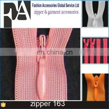 Wholesale Price Multi Color 3# Tear Drop Puller Invisible Zips