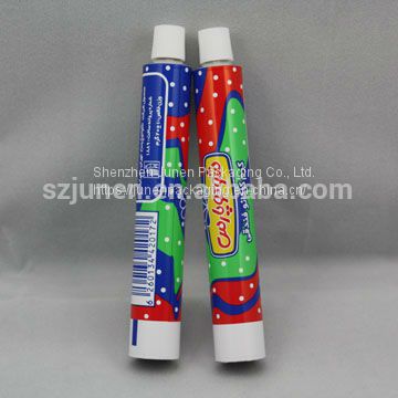 Empty Aluminum Chocolate Cream Food Packaging Tube