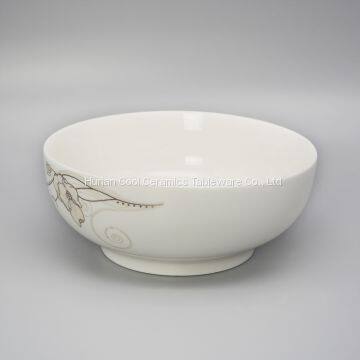 Simple color high quality wholesale factory price rice ceramic bowl