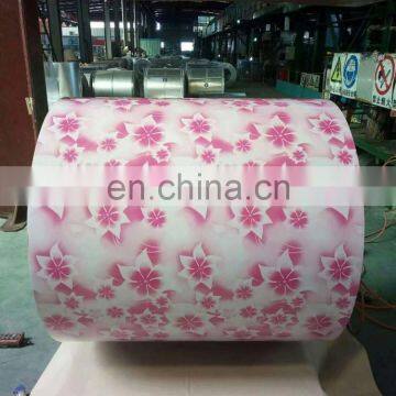 New Design Flower Pattern PPGI PrePainted Galvanized Steel Coil With Flower Design
