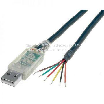 Ftdi Usb Rs485 Wire End Serial Communication Cable PVC Jacket USB2.0 to RS485 RS422 RS232 Cable photo-3