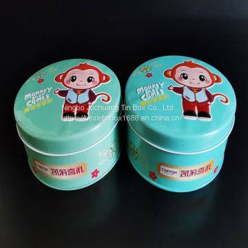 Food Round Metal Tins Lids Round Flat Cookie Tin Candy Chocolate & Cake photo-3