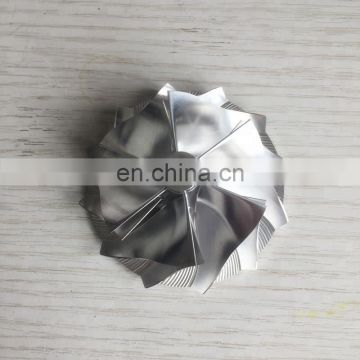 RHF5 reverse 49.50/63.80mm 6+6 blades high performance turbo turbocharger aluminum 2618/Billet/milling compressor wheel