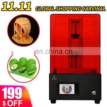 New 2K LCD Panel 3D Printer Metal 3D Printer Machine for Dental Jewelry Metal Gold Silver Stainless Steel Casting