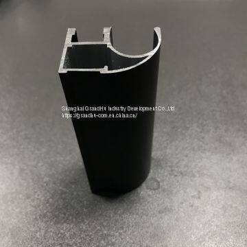 Wardrobe Sliding Door Track Profile Aluminium Stile Vertical Handle photo-3