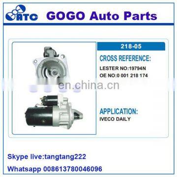 19794N 12v Starter Motor for IVECO DAILY OEM 0 001 218 174 0986017490 0001218774