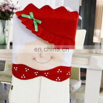 Christmas Kitchen Chair Slip Covers Featuring Mr & Mrs Santa Claus for Kitchen Dining Room chair cover (Set of 2)