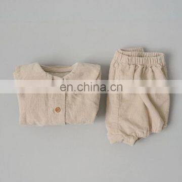Wholesale Chidren Girl  Boutique Outfits Spring Autumn Fabric Baby Girl Couduroy Set