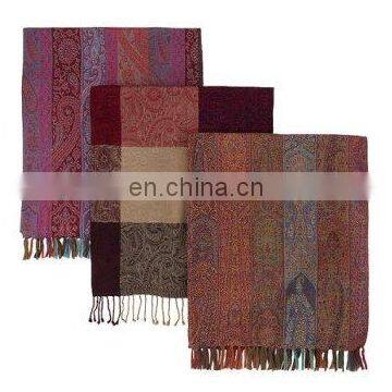 loyal paisley jacquard throw and blanket