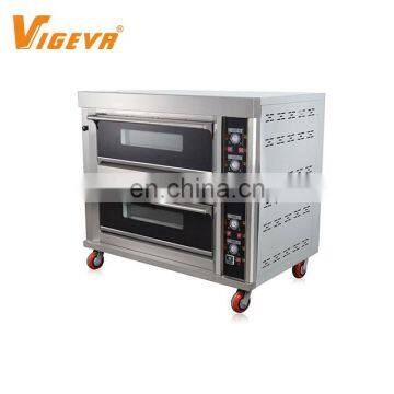 2 Deck 4 Tray Professional Commercial Pizza Gas Bread Double Deck Bakery Oven Prices photo-6