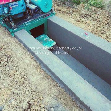 Baoying Trapezoidal Channel Slipform Machine /U-shaped Channel Machinery/channel One-time Forming Equipment