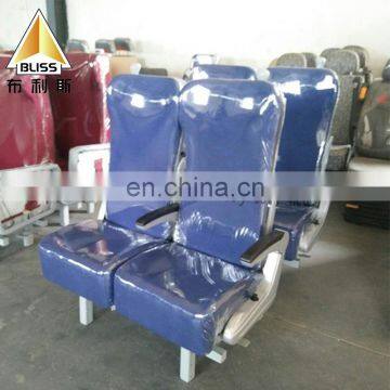 Long Seat Train Seat Fabric Safe and Comfort Three Seater Curve Design