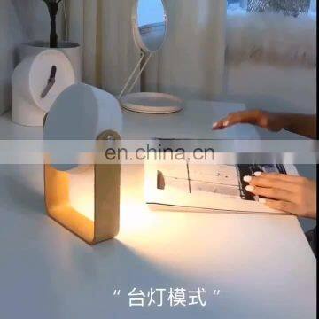 Portable led wooden table light retractable touchable cordless  desk lamp adjustable warm white soft night light