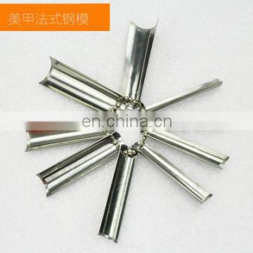 French Stainless Iron Nail Cutter Edge Smile Line Trimmer Template