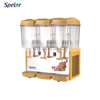 Double Cylinder Cover Commercial 3 Tanks Juice Dispenser Hot Cold Bottle Multi Dispensers