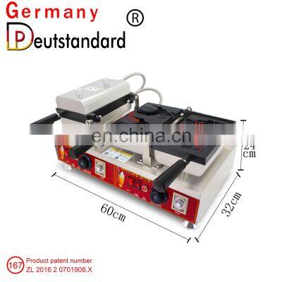 Germany Deutstandard snack food fish cake shape taiyaki waffle cone maker machine