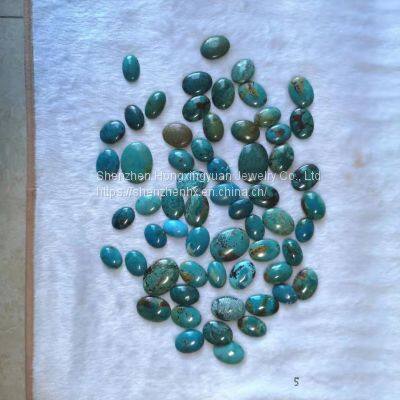 Natural Chinese Turquoise Free Shape Cabochons Loose Gemstones photo-4