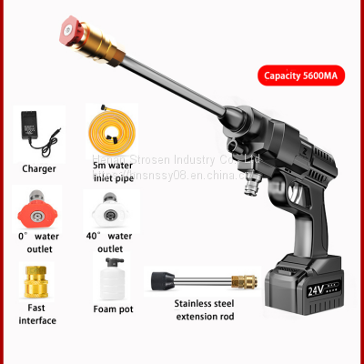 Car Wash High Pressure Water Gun Foam Gun Car Wash Spraying Cordless Car Washer photo-4