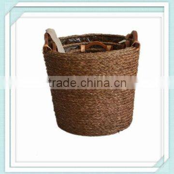 wholesale cheap round fabric firewood basket