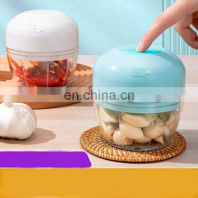 Kitchen Appliances 45W 300ML Rechargeable Portable Electric Food Chopper Mini Garlic Food Chopper