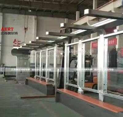 Outdoor LCD Advertising Machine Bus Stop Sign Aluminum Profile Bus Shelter Billboard Customization photo-3