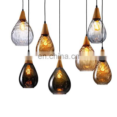 Wholesale Water Drop Shape Glass Pendant Light Import From China