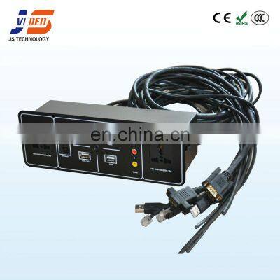 JS-T101+ Conference With Power and VGA Table Outlet Multimedia Panel Socket photo-2