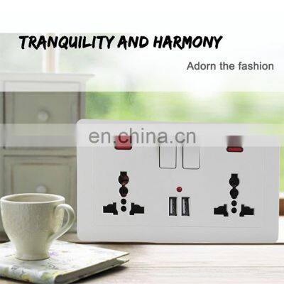 British Standard Socket Type 146 Dual Multifunctional British Standard With Dual USB Charging Household Electrical Wall Switch s photo-4