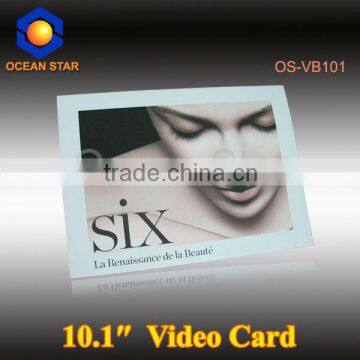 10.1inch LCD Video Brochure Card Advertising/wedding Invitation Card
