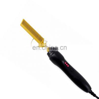 High Heat Ceramic Press, Comb Hair Straightener Pressing Electric Hot Comb/ photo-4