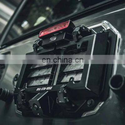 Furyengraver Tailgate License Plate Frame for Jeep Wrangler JL 2018+ License Bracket 4x4 Accessories