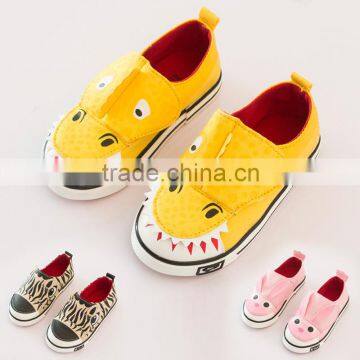 C22532B European Fashion Hot Sale Children Lovely Canvas Shoes Animal Shoes