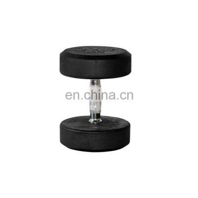 Factory Price Bodybuilding Round Head Dumbbells Lbs Rubber Gym Rubber Dumbbell Set