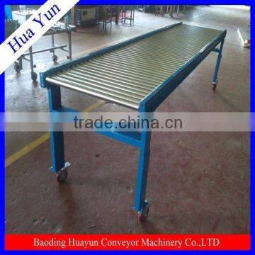 Gravity Carton Flow Roller Conveyor With Flat Plate