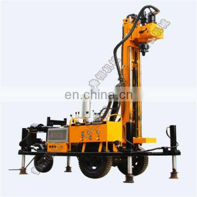 150m hydraulic DTH air compressor and mud rotary drilling water well drill rig