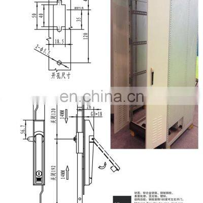 MS829 ZDC Chrome or Powder Coated Zinc Alloy Multi-point 3 Point Lock photo-2