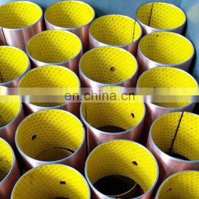 Chinese Manufacturer Metal sleeve DX Slide Bearing Harden Steel Oil Free Bush Oilless Bushing with POM Coated for Machine Tools