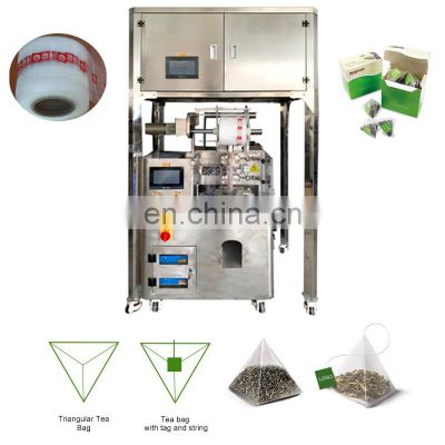 Economical automatic nylon triangle herbal tea bags packing tea leaf bag making packing machine price for small business