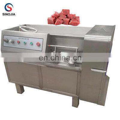 Industrial Use Meat Dicer Machine Restaurant / Frozen Meat Dicing Cube Cutter Machine