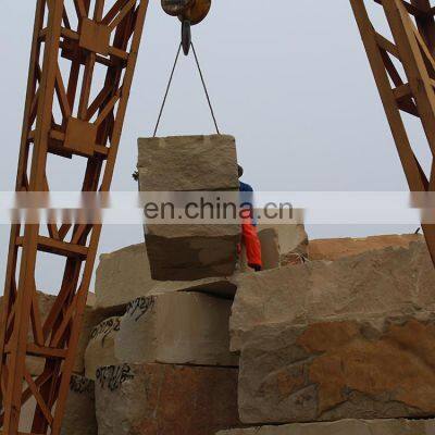 Beige SandStone Block Price Stone Blocks Garden Stone Block Cut To Size photo-3