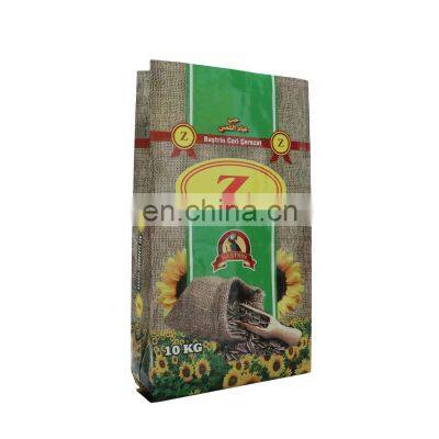 100% virgin pp agricultural sunflower seed PP woven packing bags, corn starch packaging bag