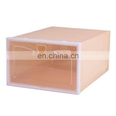 transparent Stackable Clear Acrylic Plastic Nike Shoes Shoe Storage Display Boxes