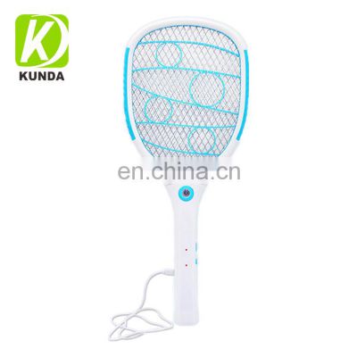 New USB Rechargeable  Electric Fly  Mosquitoes Swatter Insect Racket With Led Light