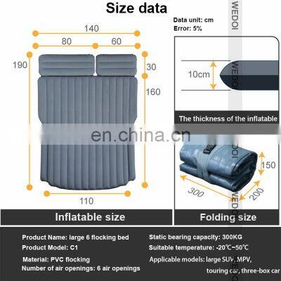 2022 Car Inflatable Air Mattress For Tesla Model Y Portable Camping Bed Cushion For Tesla Accessories With Electric Pump photo-4