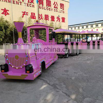 China professional manufacturer park trackless train electric rides tourist train for sale