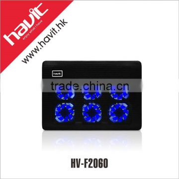 Havit HV-F2060 best laptop cooling fan with 6 fans