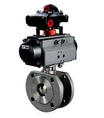 Pneumatic stainless steel ball valve Q641F-16P  Stainless steel ball valve