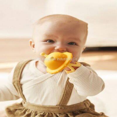 Flying saucer hand guard tooth glue baby molar stick silicone anti-eating bracelet artifact baby bite glue toy can be boiled