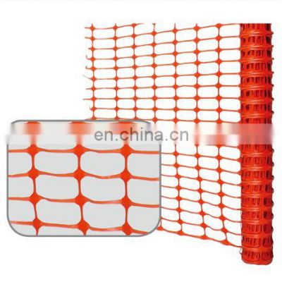 High strength pe orange safety fencing for road warning