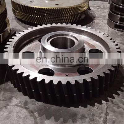 Custom precision concrete mixer ring gear forged steel gear